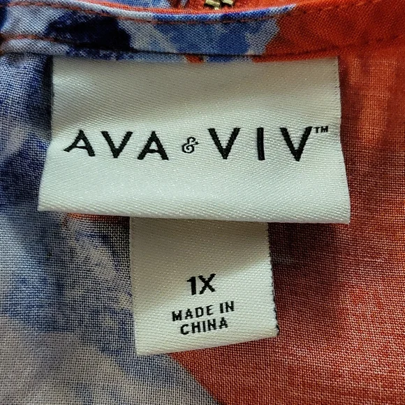 Ava & Viv Floral Dress Size 1X(Like New) - Picture 12 of 12